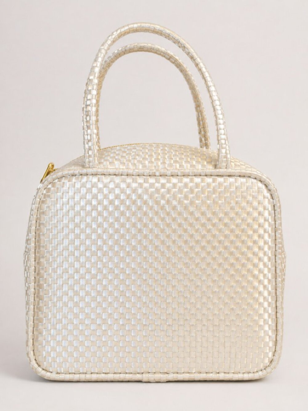 M.D. Forte Vintage Shimmer Woven Cosmetic Vanity Train Case - Picture 3 of 10